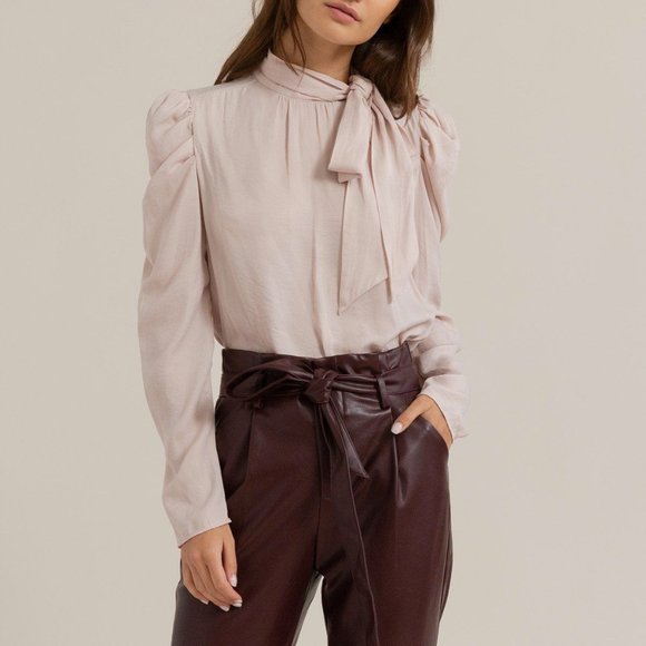 Modern Citizen black tie-neck blouse, Medium, NWOT - Picture 5 of 5